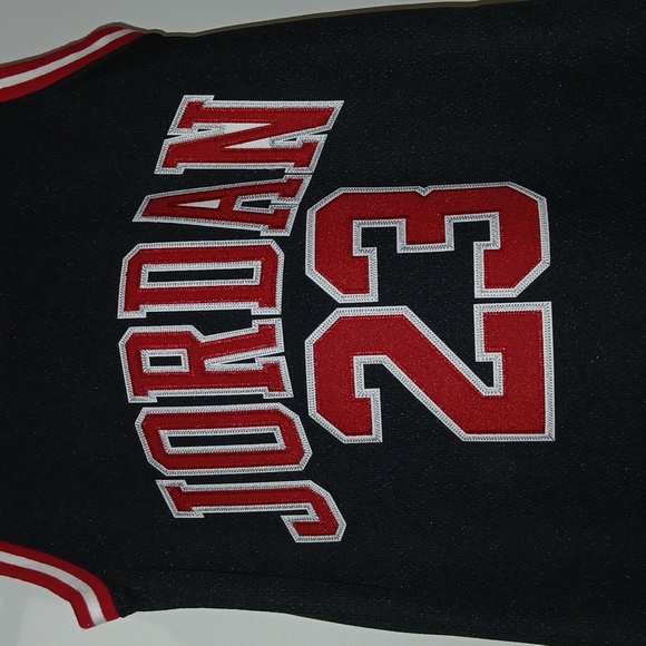 Jordan 23 Girls Sleevless T Shirt Jersey Dress Black Red White Size Medi… - Picture 3 of 6